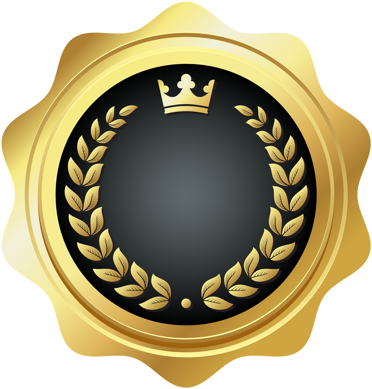 Golden-Badge-Free-PNG-Image